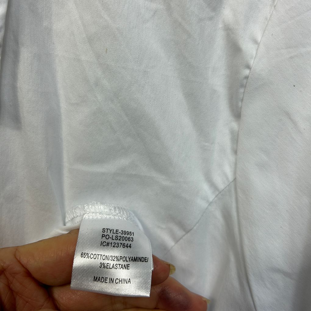 Basics by Threadz White Cotton Shirt - Size XXXL