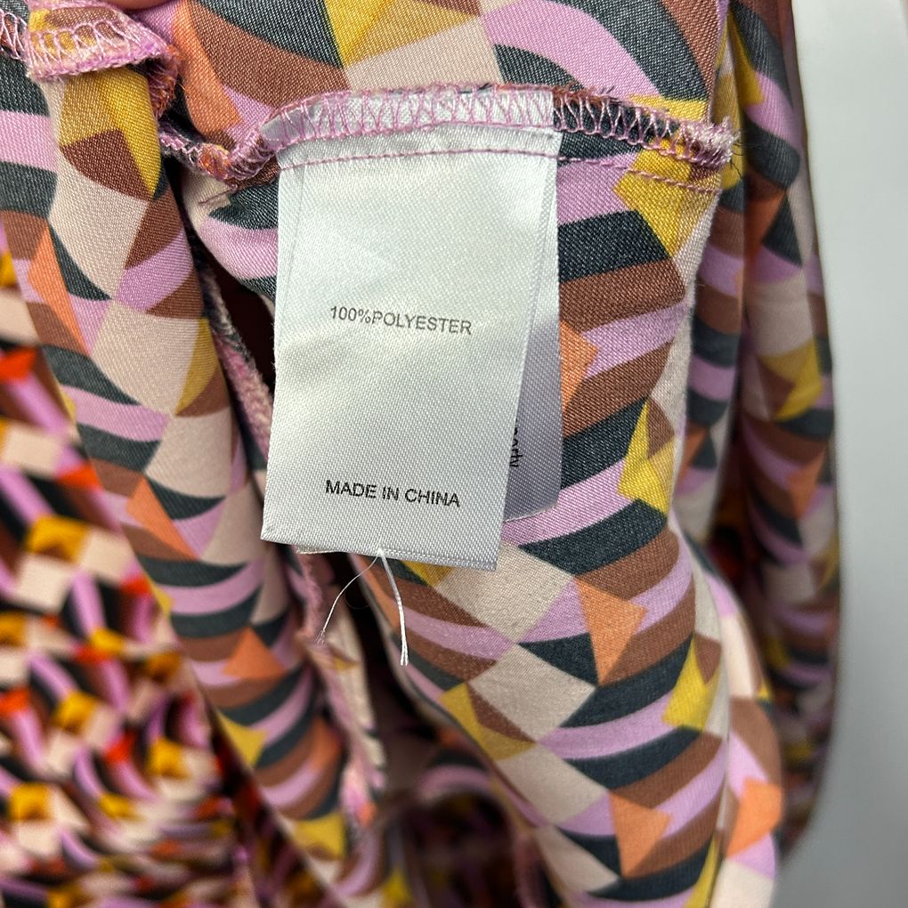 Taking Shape Multicoloured Geometric Print Shirt - Size 20