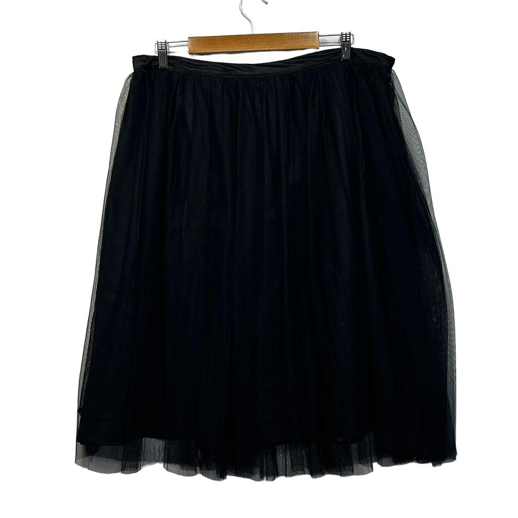 City Chic Black Tulle Skirt - Size 18/M