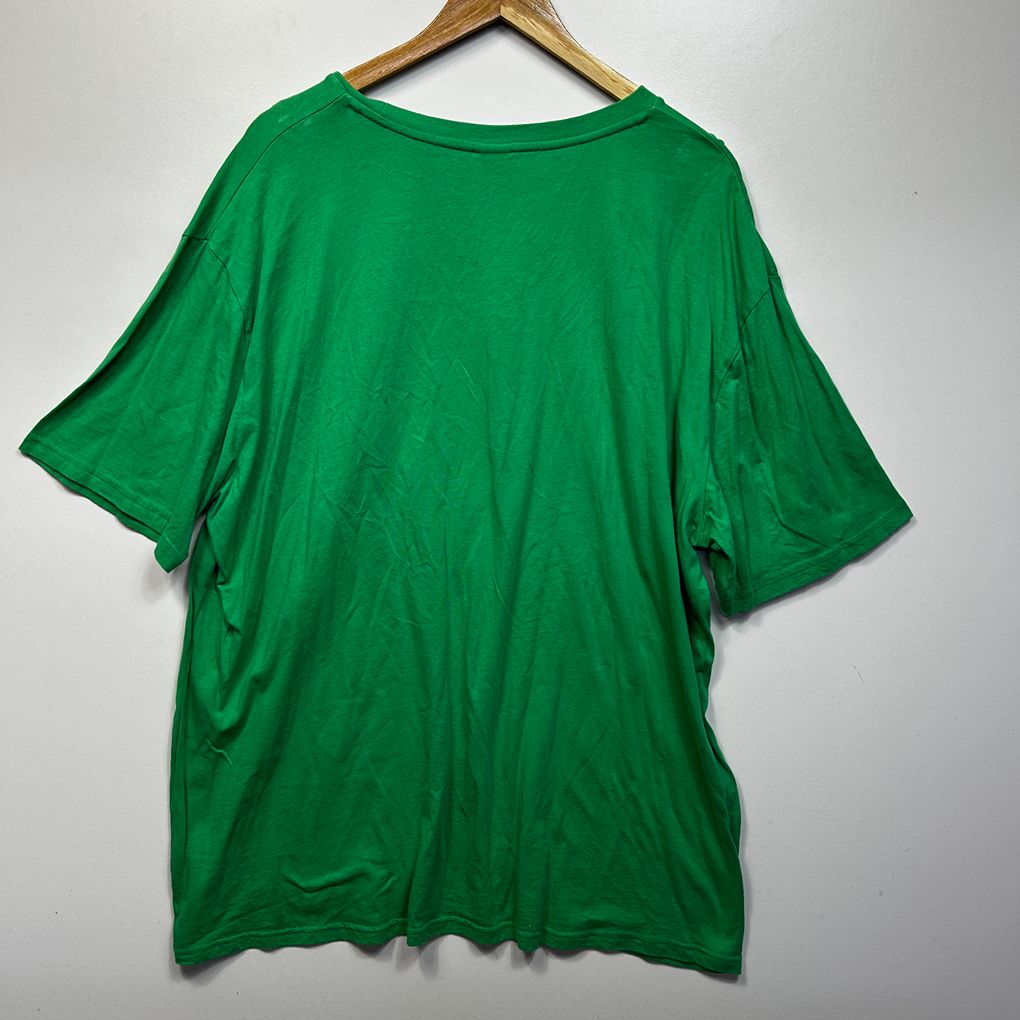 Disney Green Plus Size Christmas Cotton Tee - Size 4XL