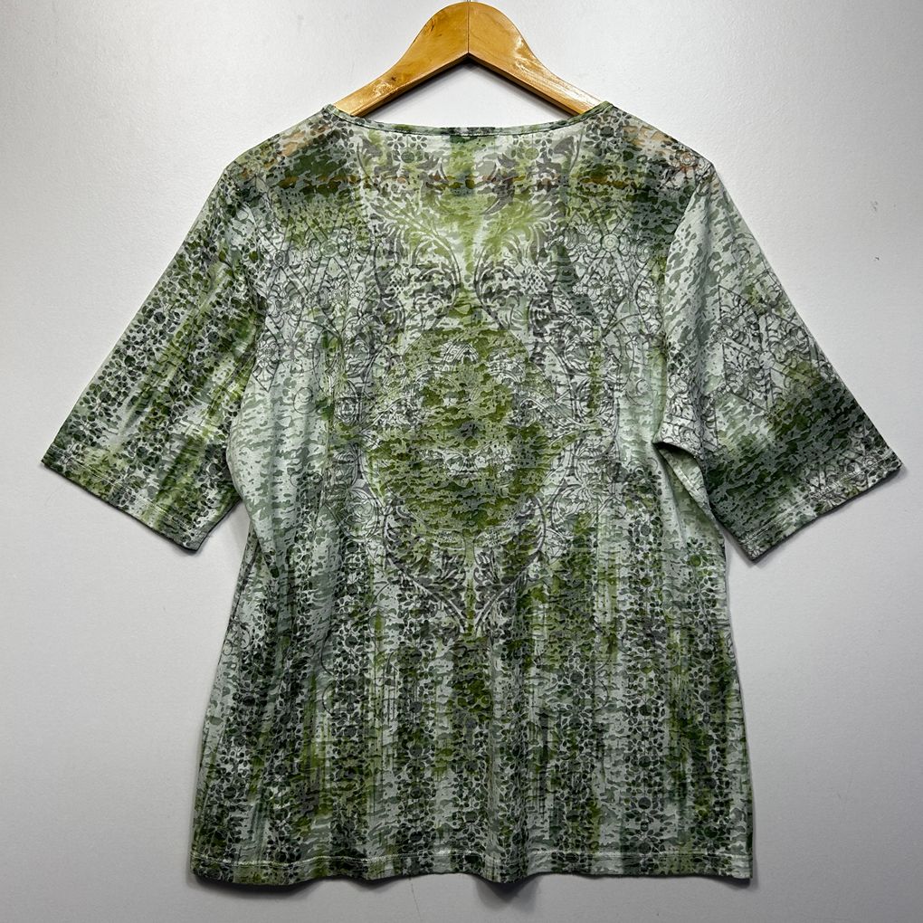 W.Lane Green Cotton Top - Size XL