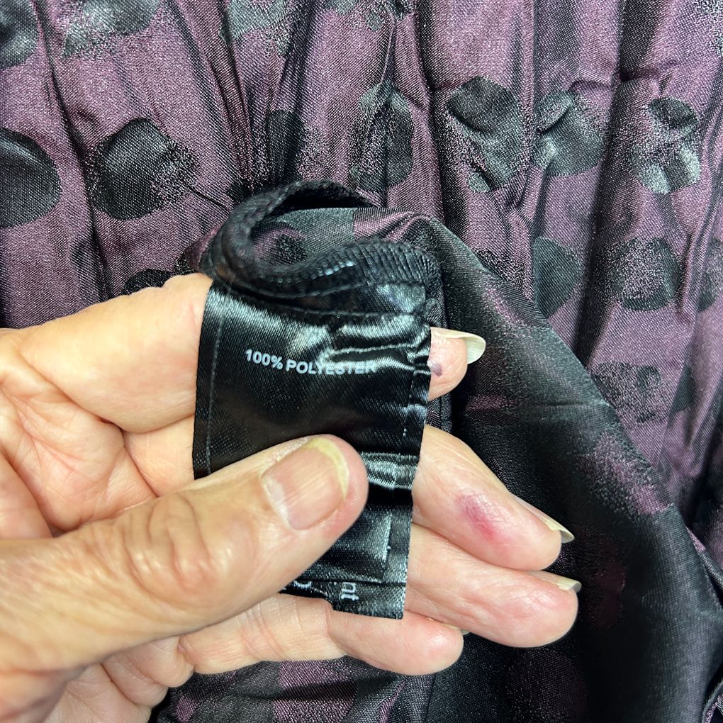 Taking Shape Maroon Crinkle Dress Top - Size 22