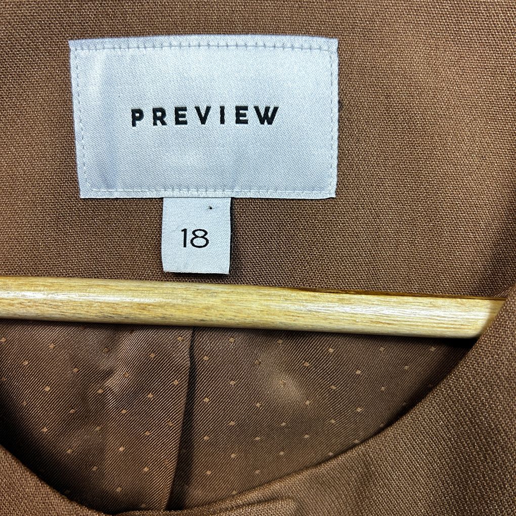 Preview Brown Sleeveless Vest - Size 18