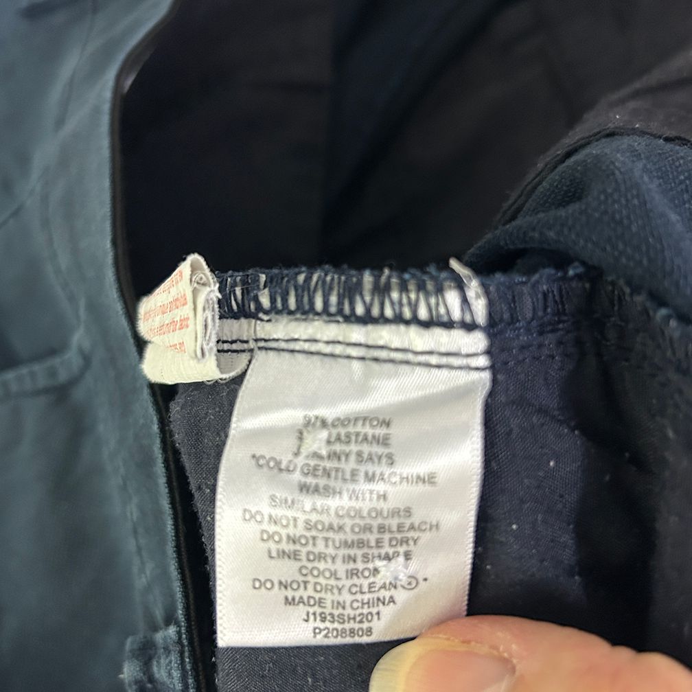 Johnny Bigg Navy Cotton Mens Shorts - Size 40