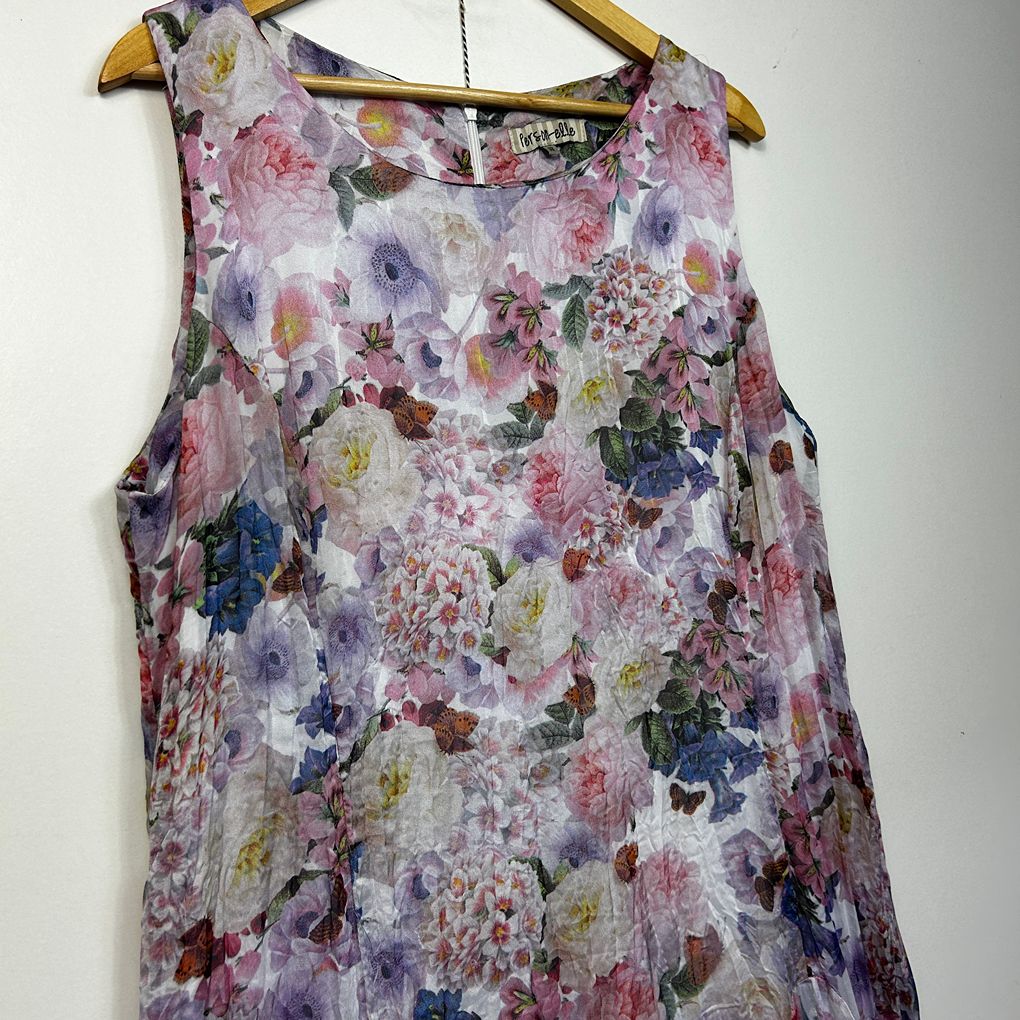 Person-elle Pink Floral Plus Size Dress - Size 18
