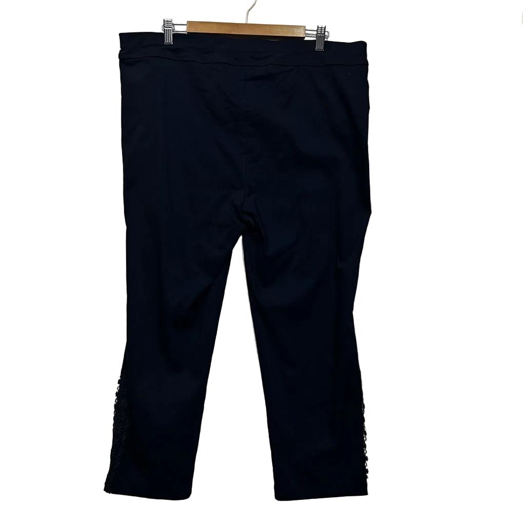 Threadz Navy Embellished Pants - Size XXXL
