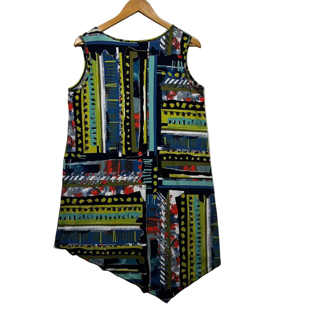 Taking Shape Multicoloured Print Sleeveless Top - Size 12/XXS