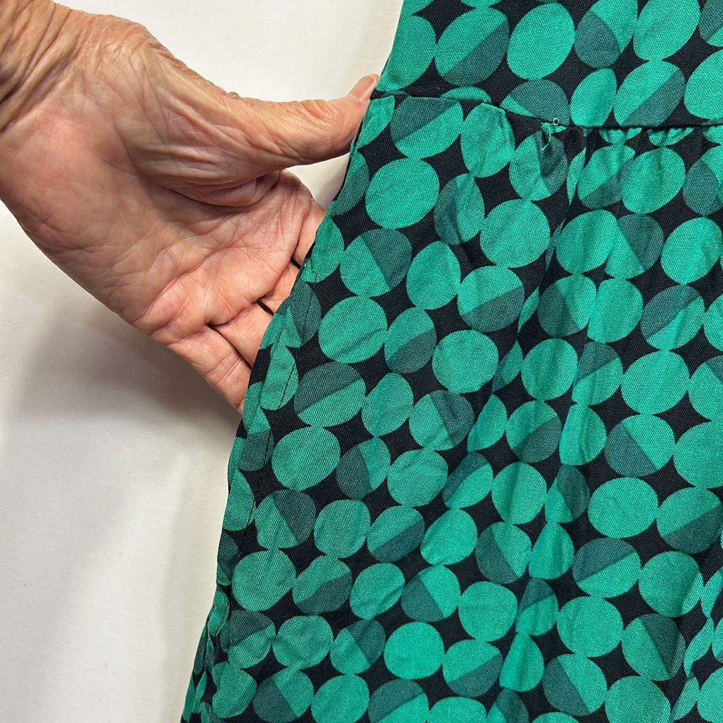 Autograph Green Spot Dress - Size 18