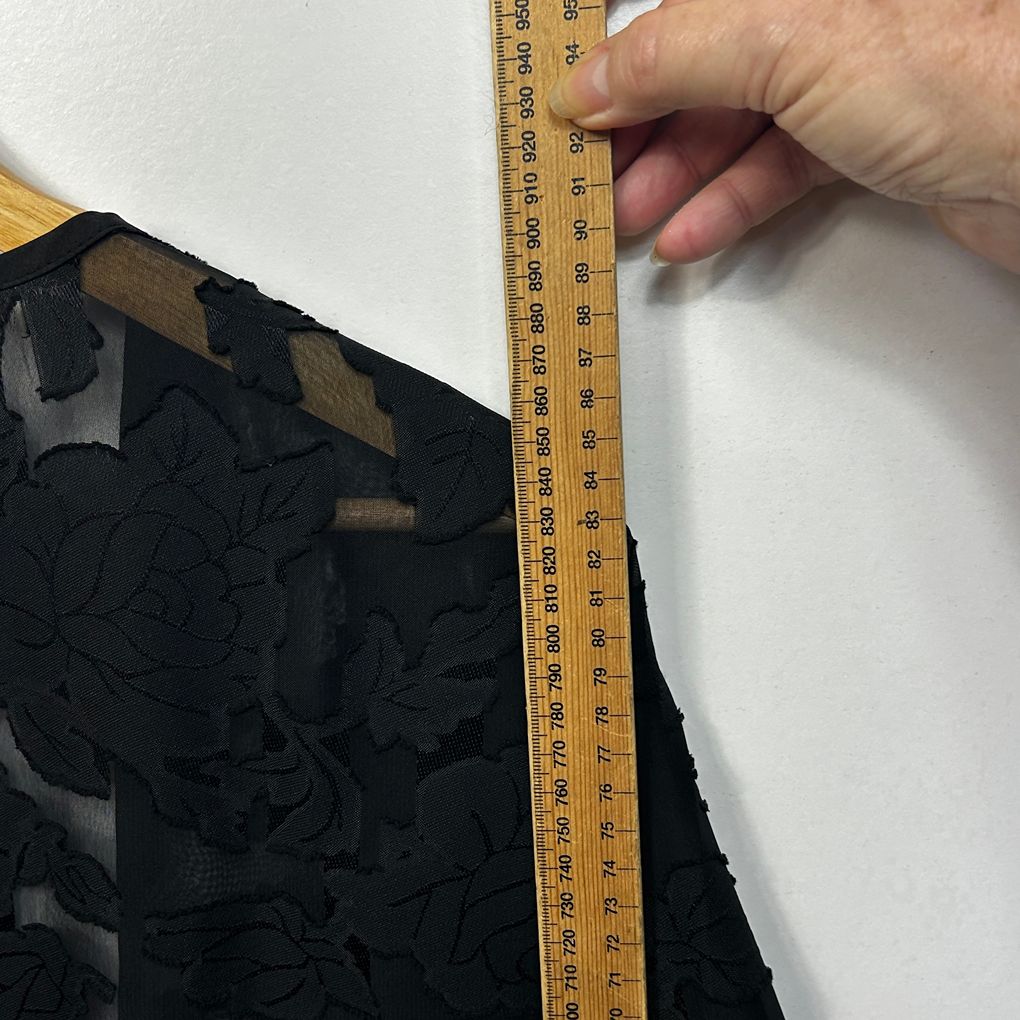 Black Floral Kimono - One Size