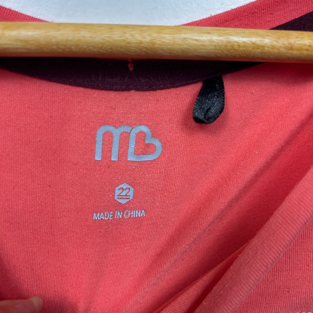Michelle Bridges Red Long Sleeve Activewear Top - Size 22