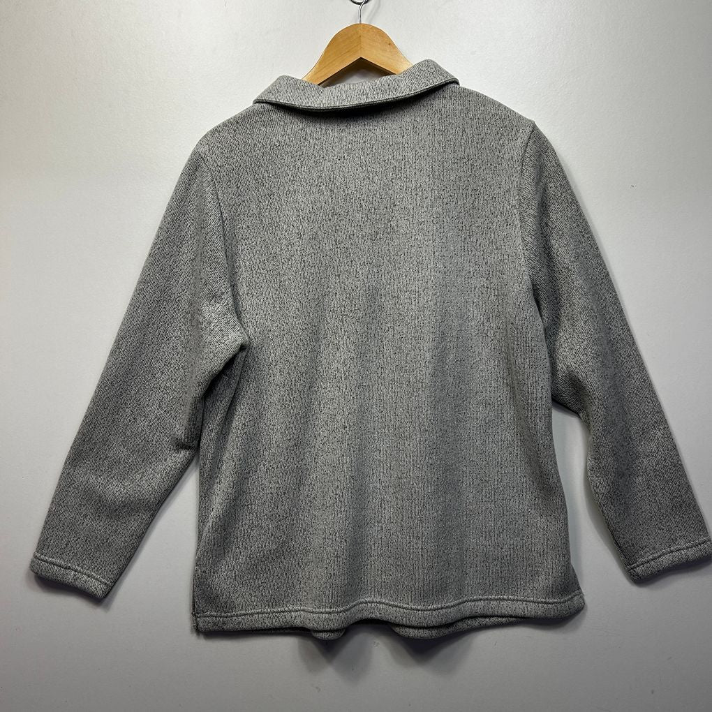 Established Grey Cotton Embroidered Jumper - Size 16
