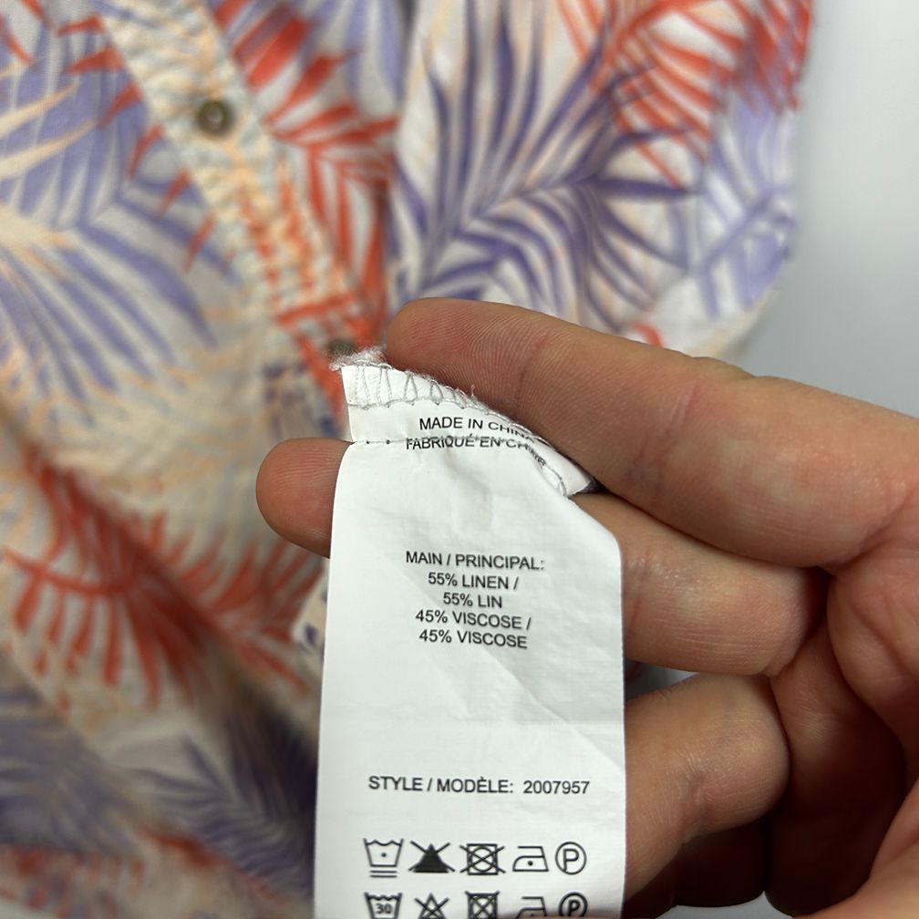 Millers Multicoloured Plus Size Linen Shirt - Size 22