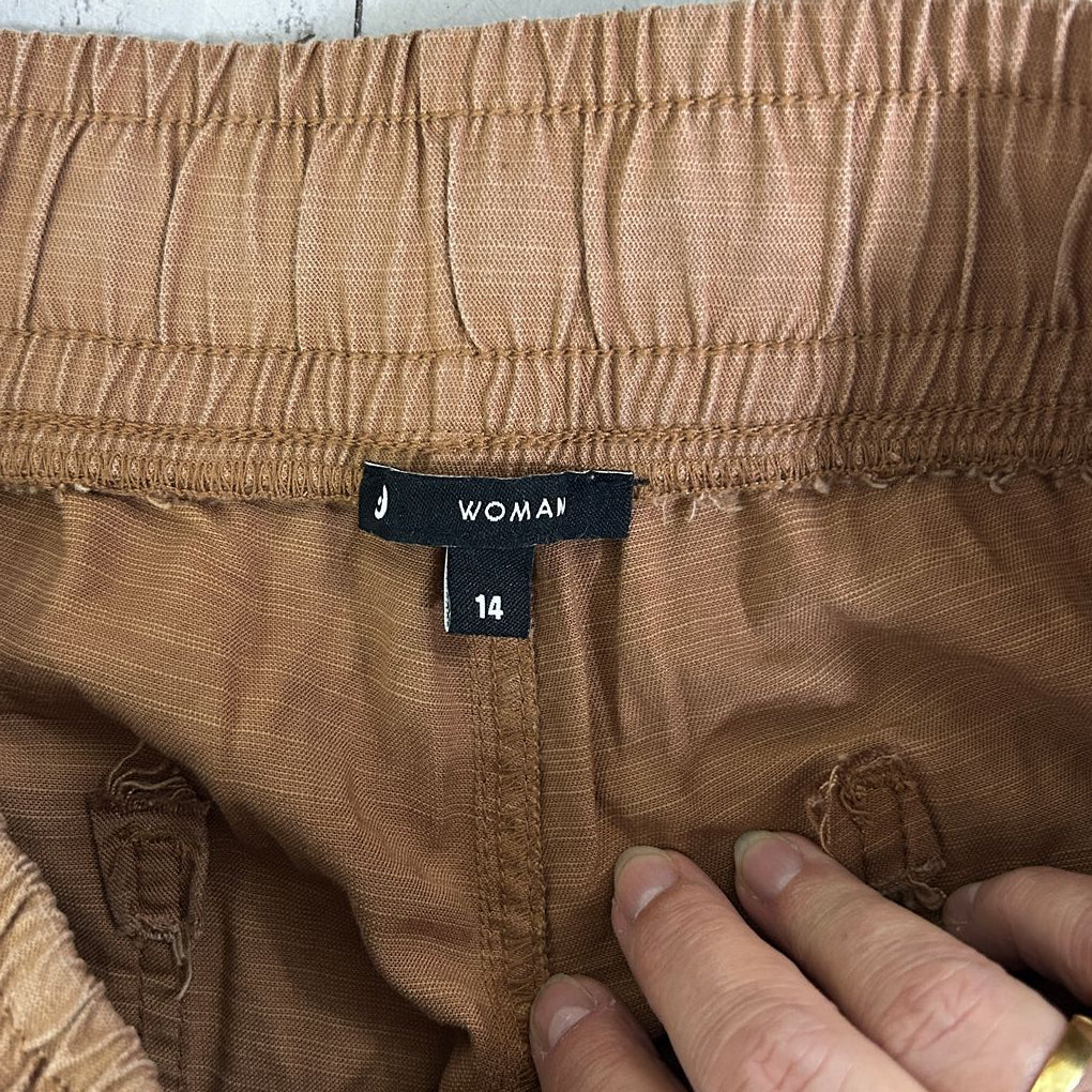 Target Tan Cotton Pants - Size 14