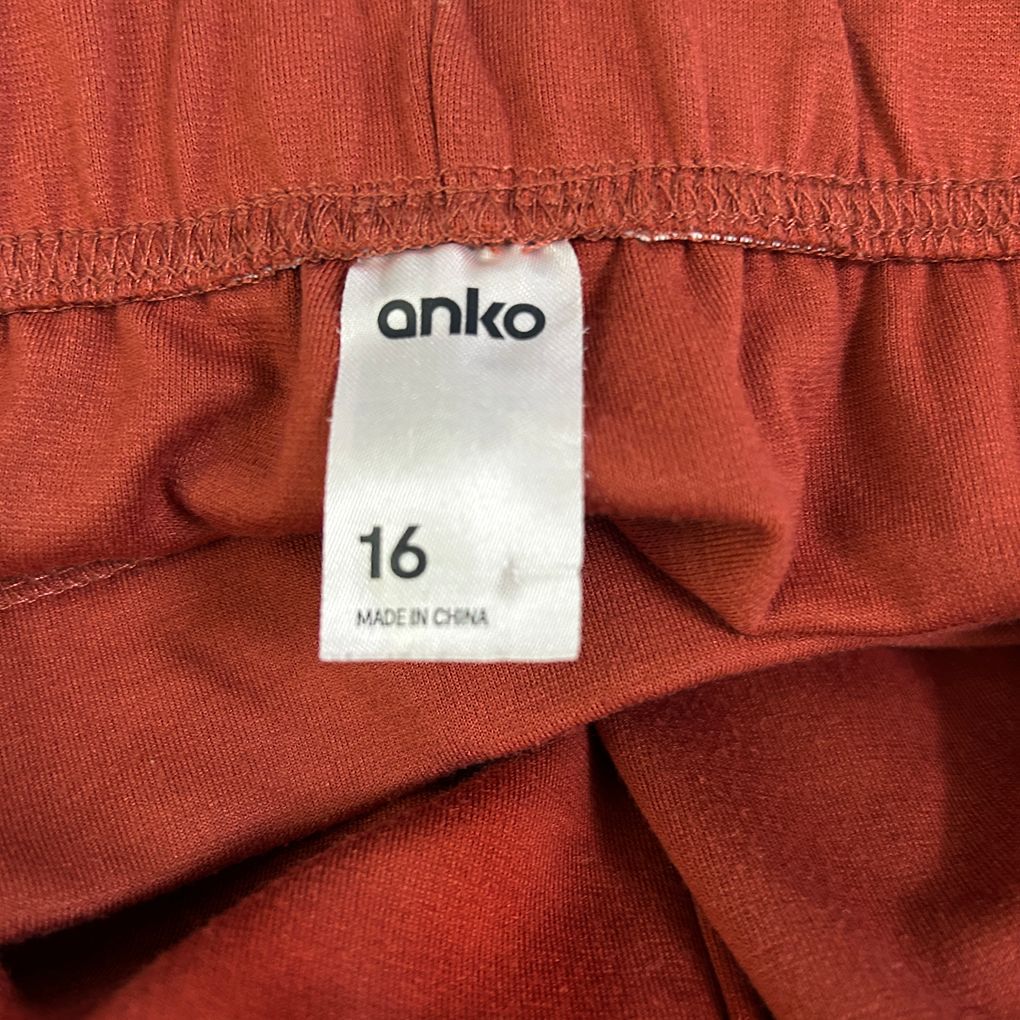 Anko Rust Pants - Size 16