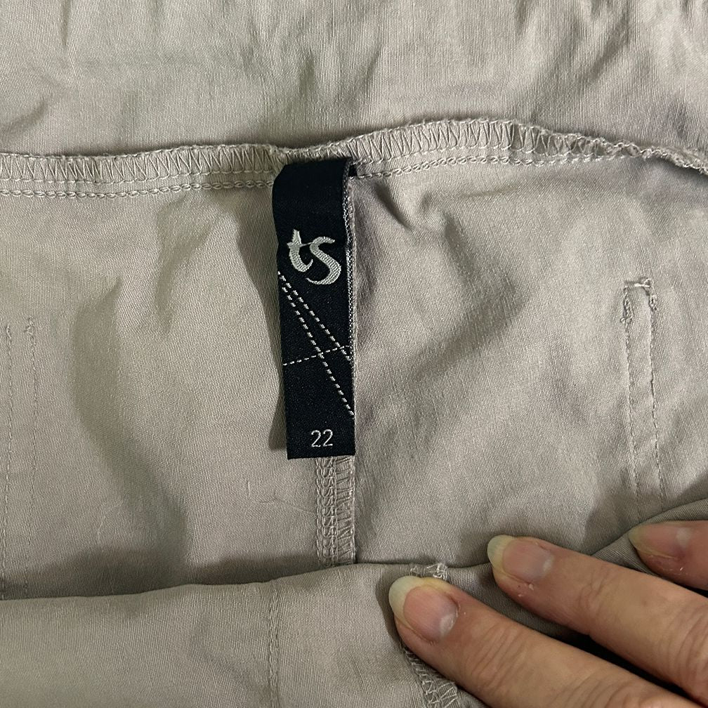 Taking Shape Biege Plus Size Capri Pants - Size 22