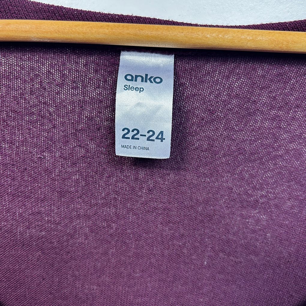 Anko Plum Sleep Top - Size 22-24