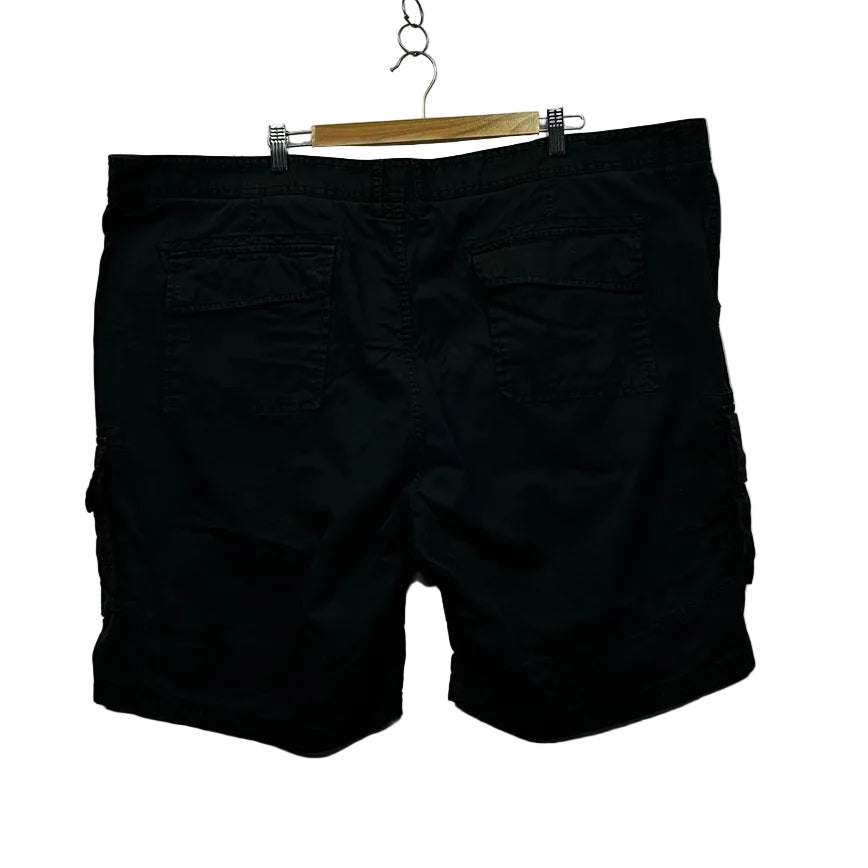Mr Big Black Cotton Mens Cargo Shorts - Size 52