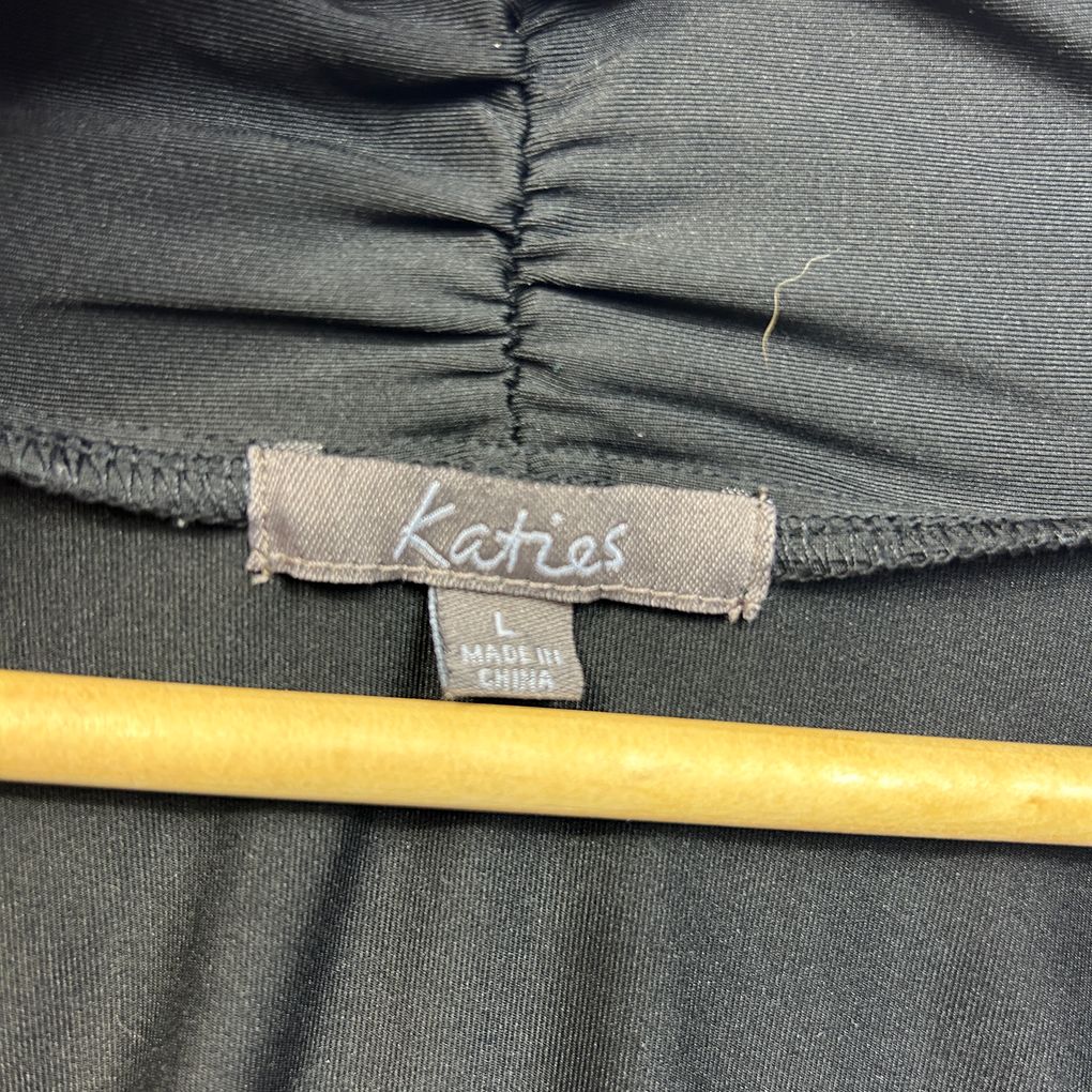 Katies Black 3/4 Sleeve Top - Size L