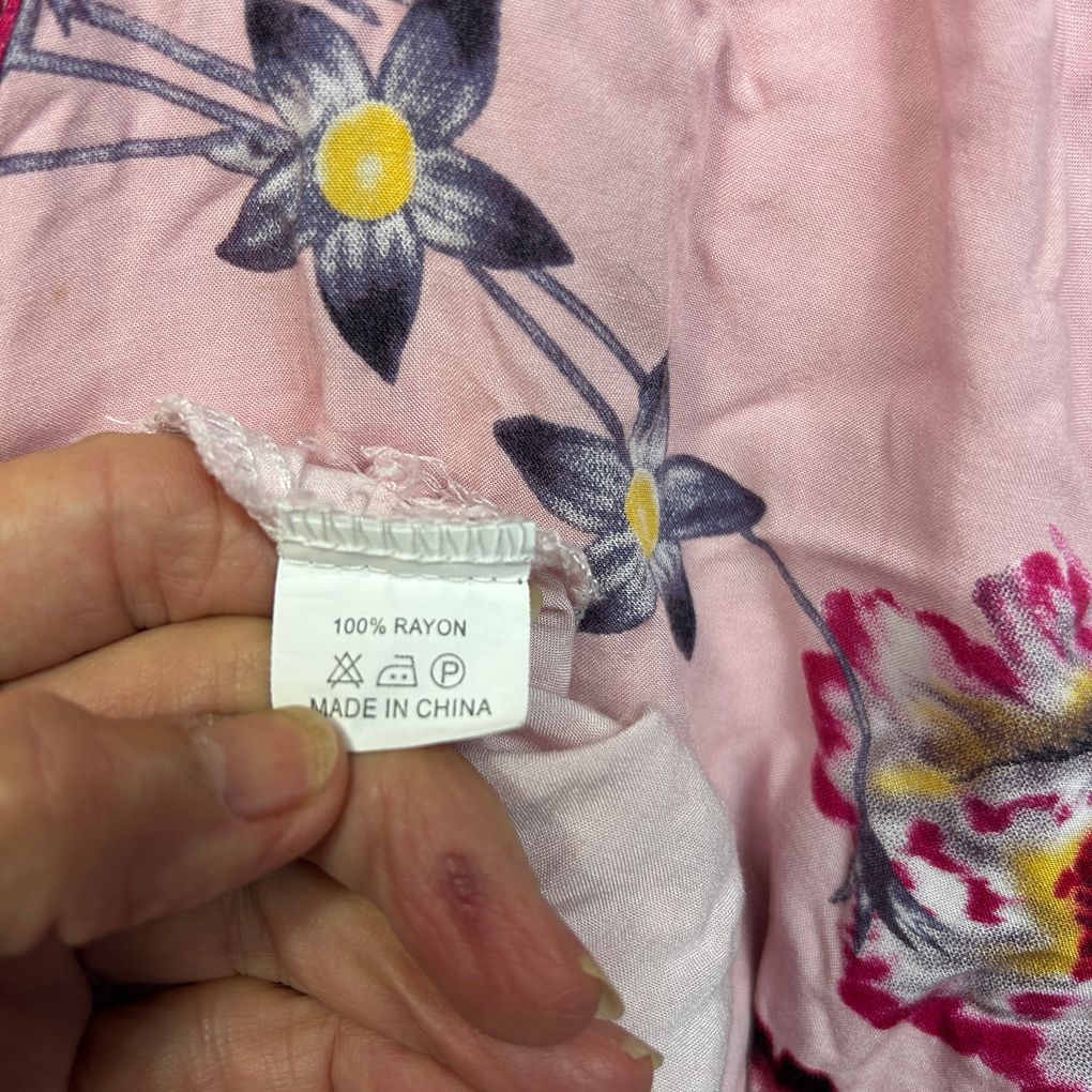 Jaase Pink Floral Top - Size XL
