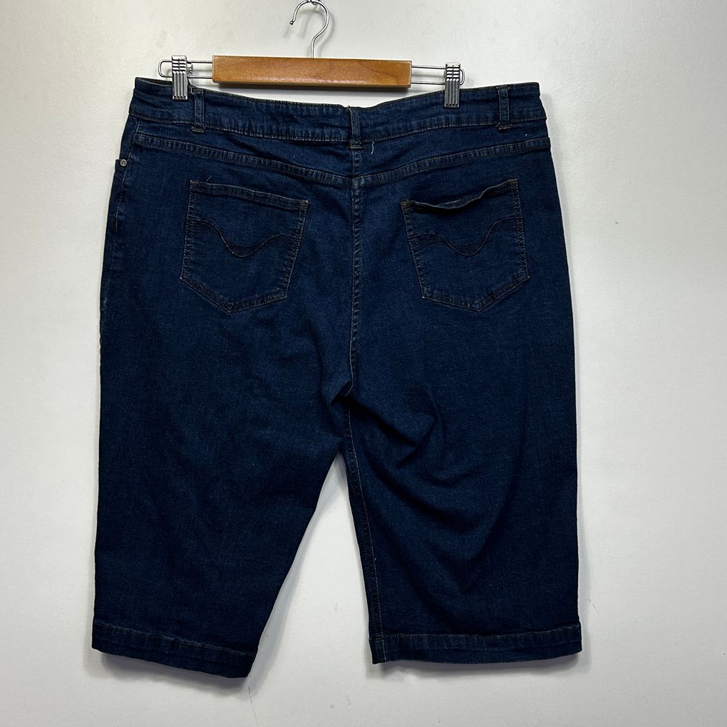 W.Lane Blue Denim Shorts - Size 18