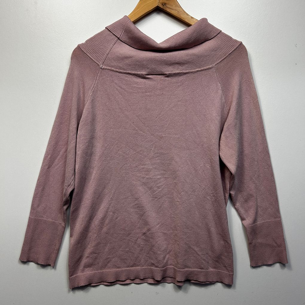 Millers Pink Cowl Neck Knit Jumper - Size XL
