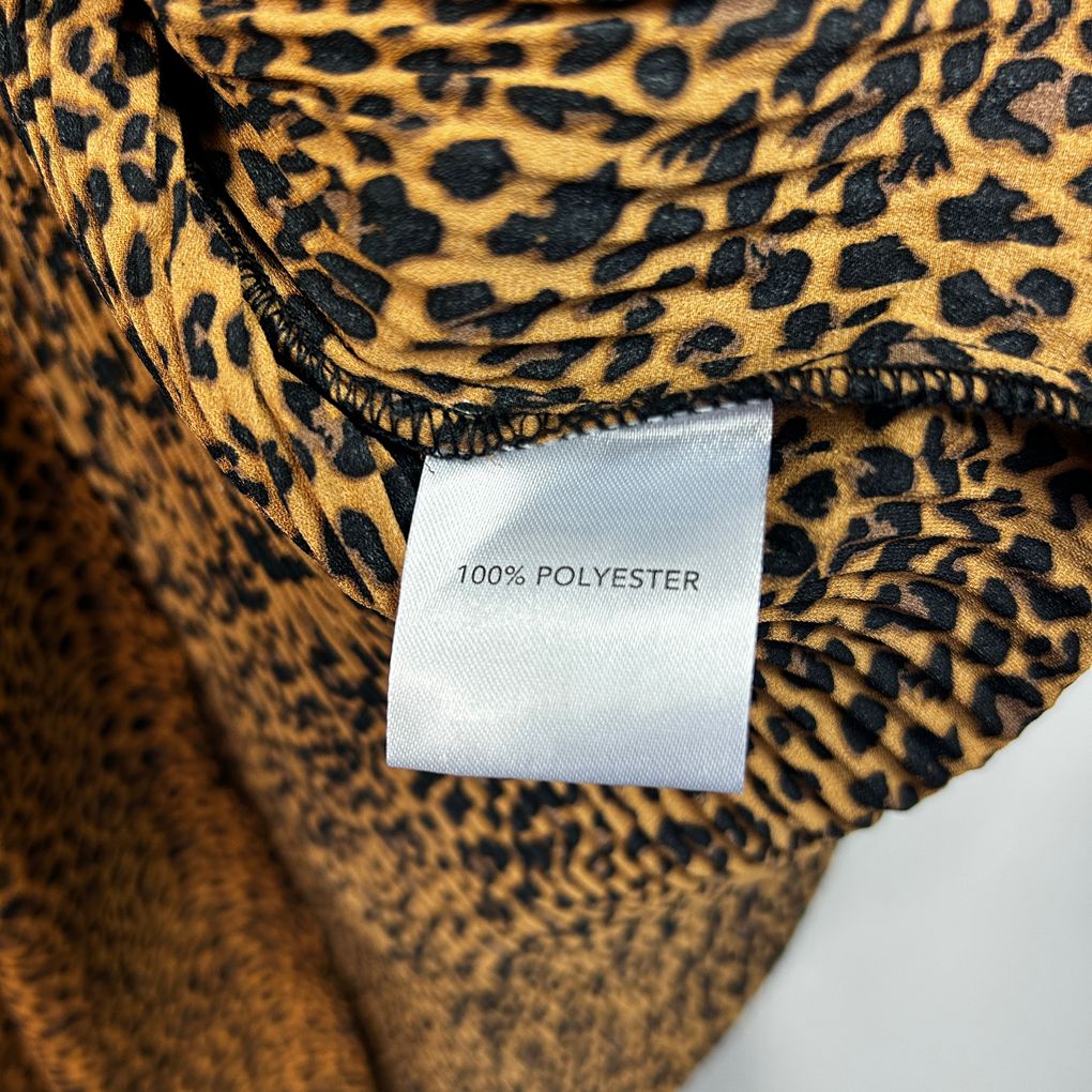 Autograph Brown Animal Print Plus Size Pleated Skirt - Size 24 RRP $89.99