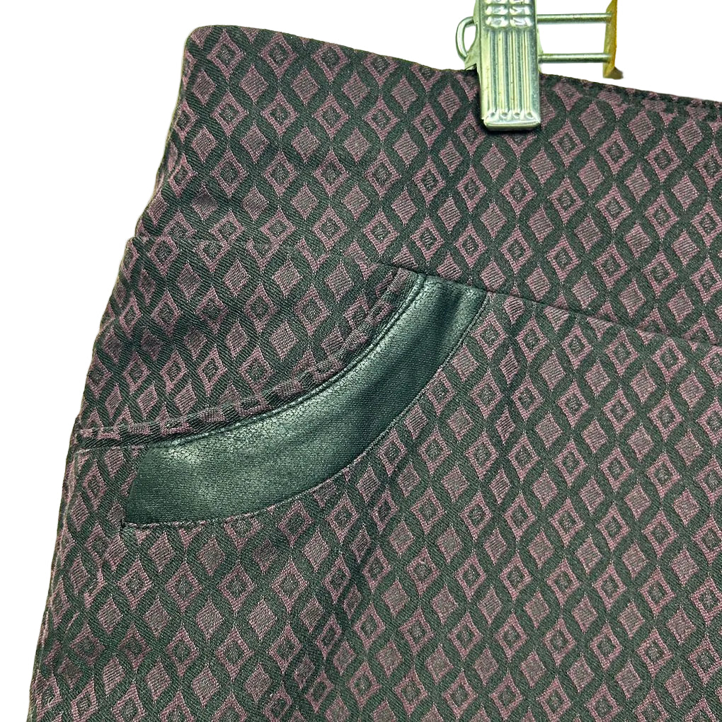 Taking Shape Plum Cotton Pants - Size 20
