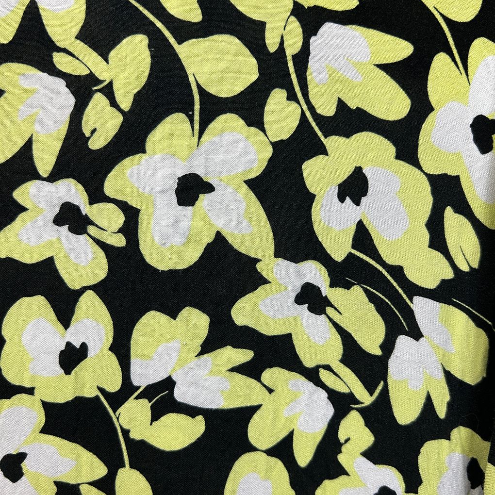 Autograph Black and Yellow Floral Dress - Size 22