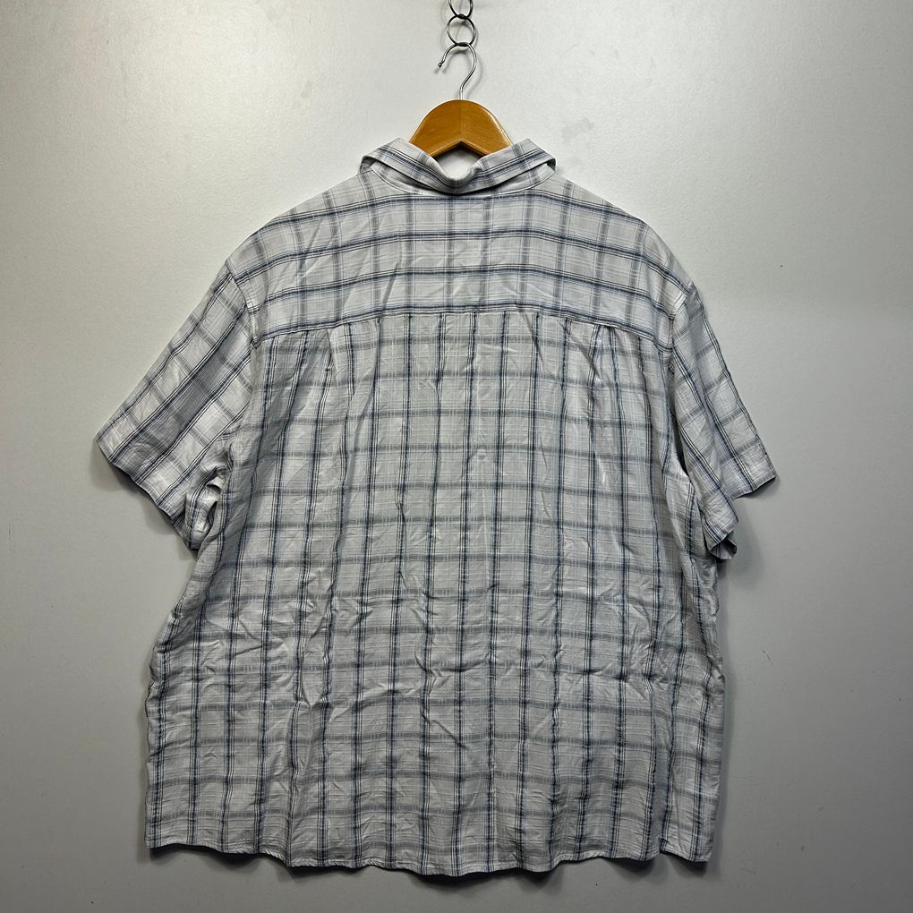 Jack Stone White Check Mens Shirt - Size 4XL