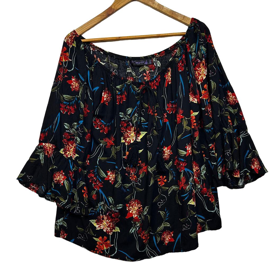 Missy Q Floral Top - Size 18