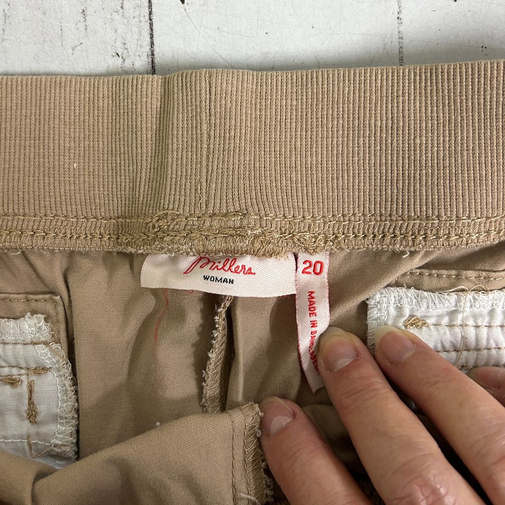 Millers Tan Plus Size Cotton Capri Pants - Size 20