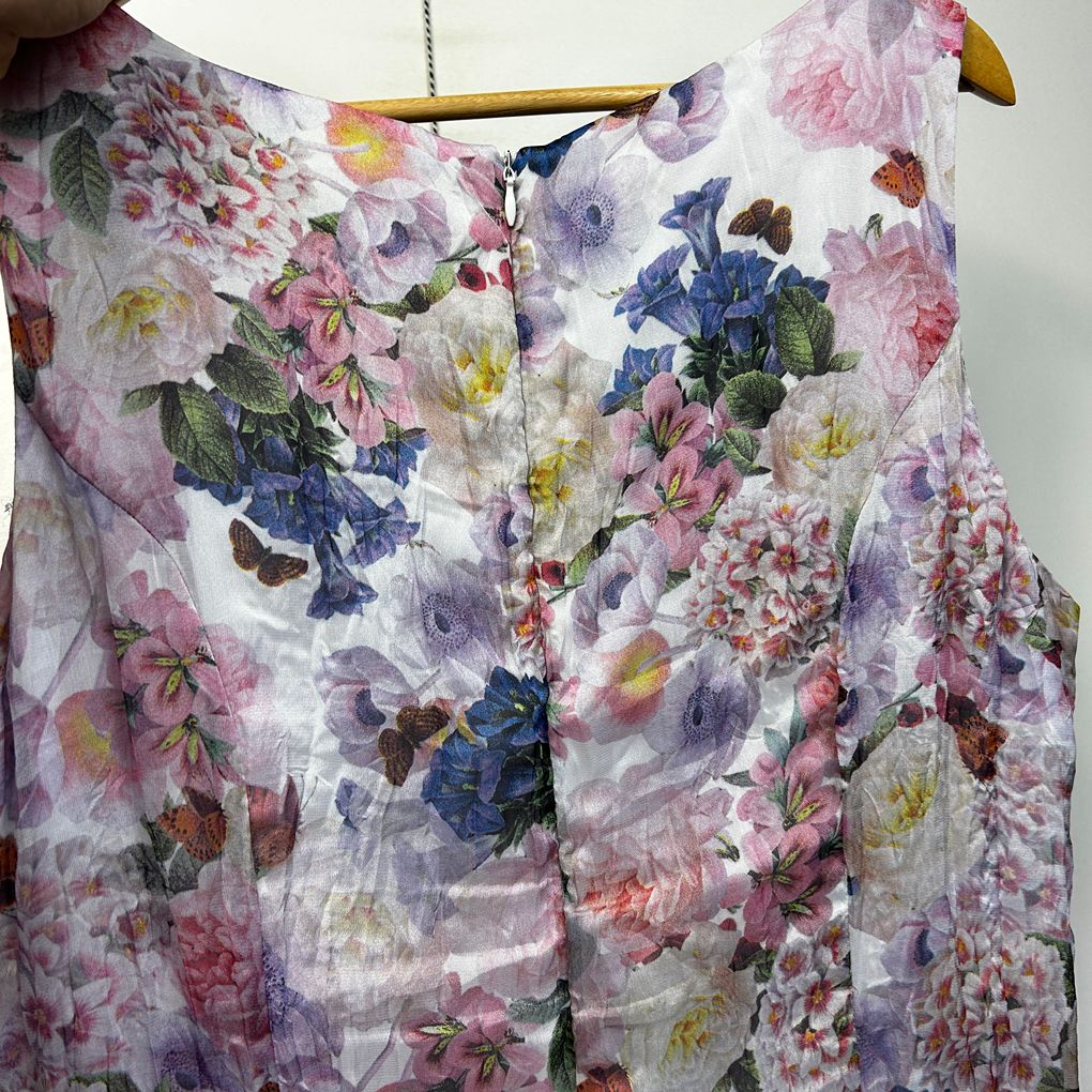 Person-elle Pink Floral Plus Size Dress - Size 18