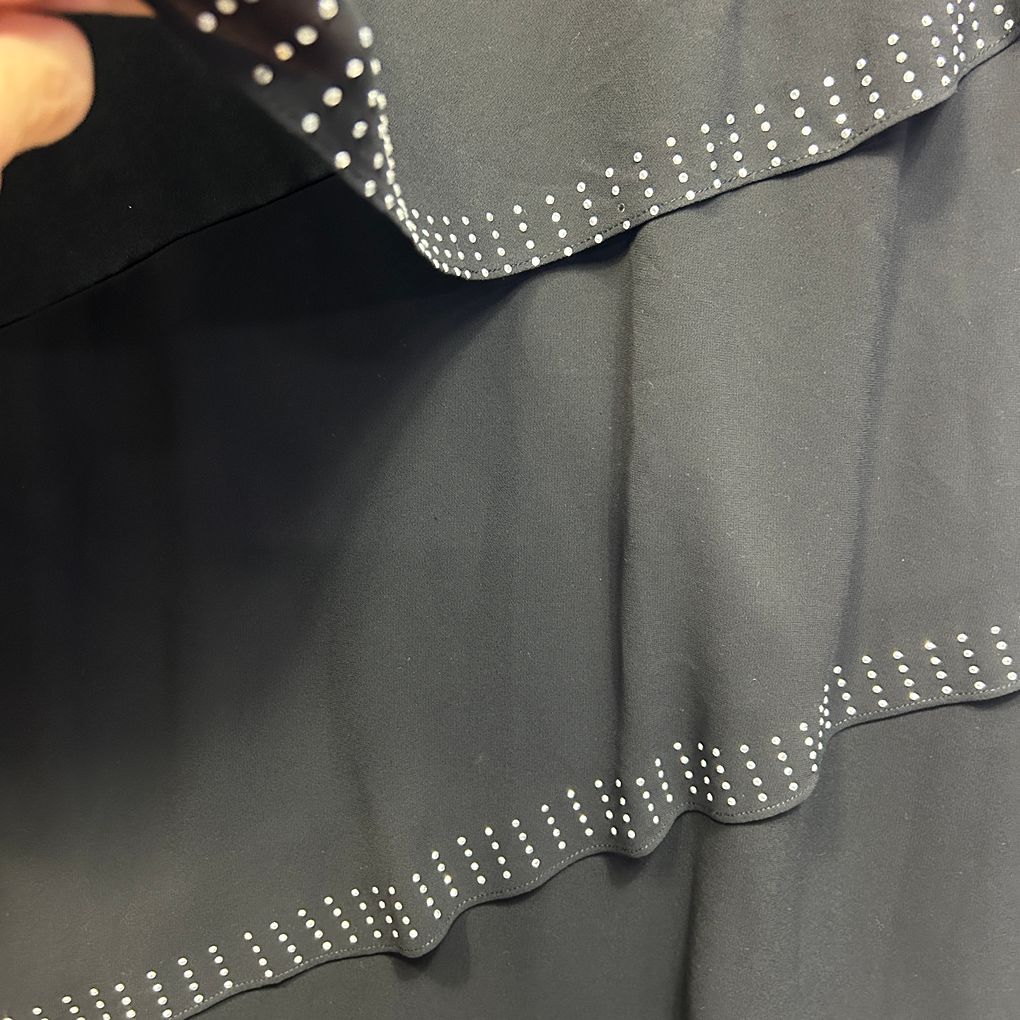 Autograph Black Layered Sleeveless Top - Size 20