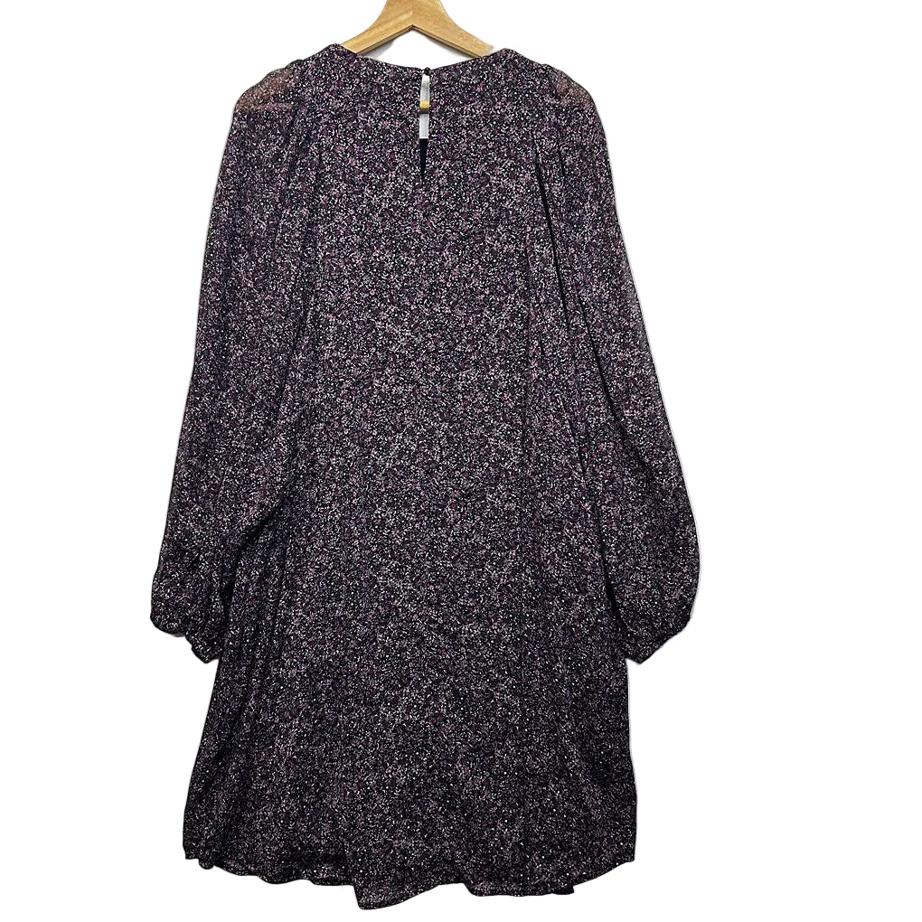 Decjuba Purple Floral Dress - Size L