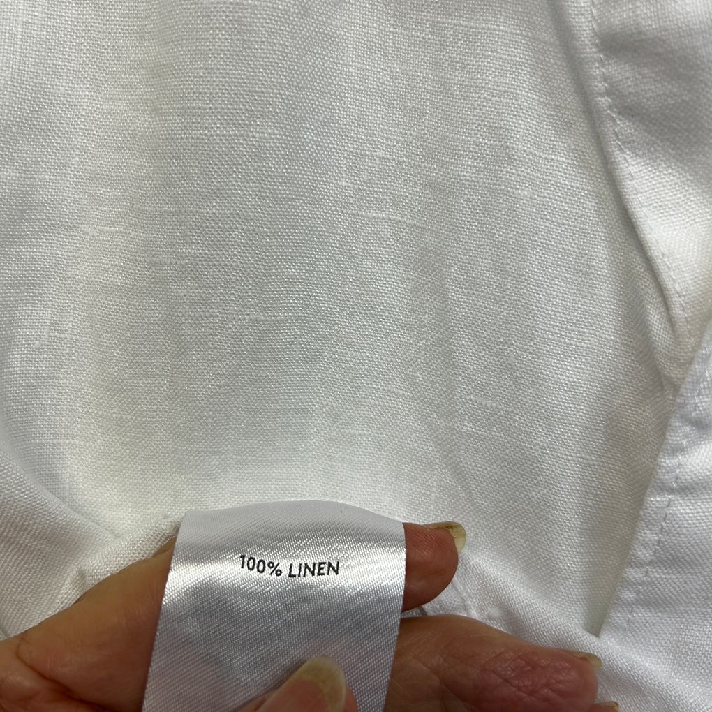 Country Road White Linen Shirt - Size 16