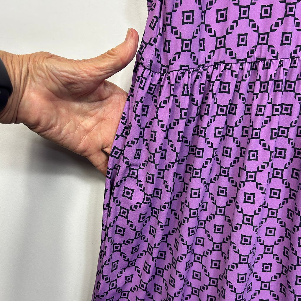 exoticathletica Purple Print Dress - Size XXL