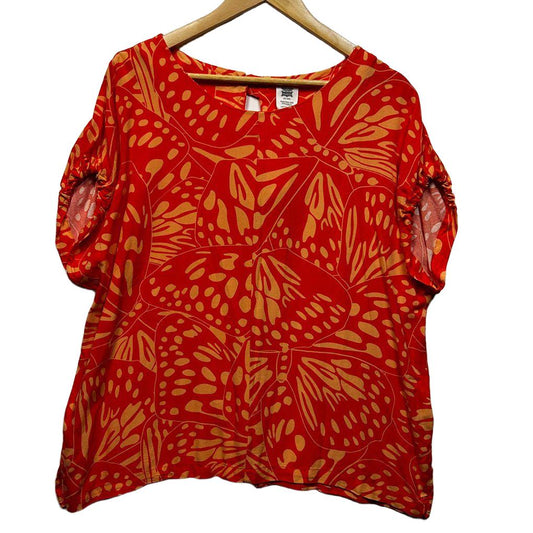 Rivers Print Top - Size 22