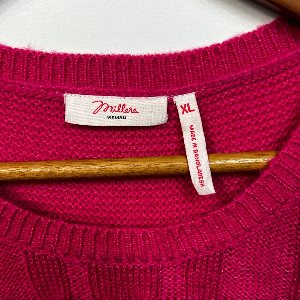 Millers Pink Cotton Jumper - Size XL