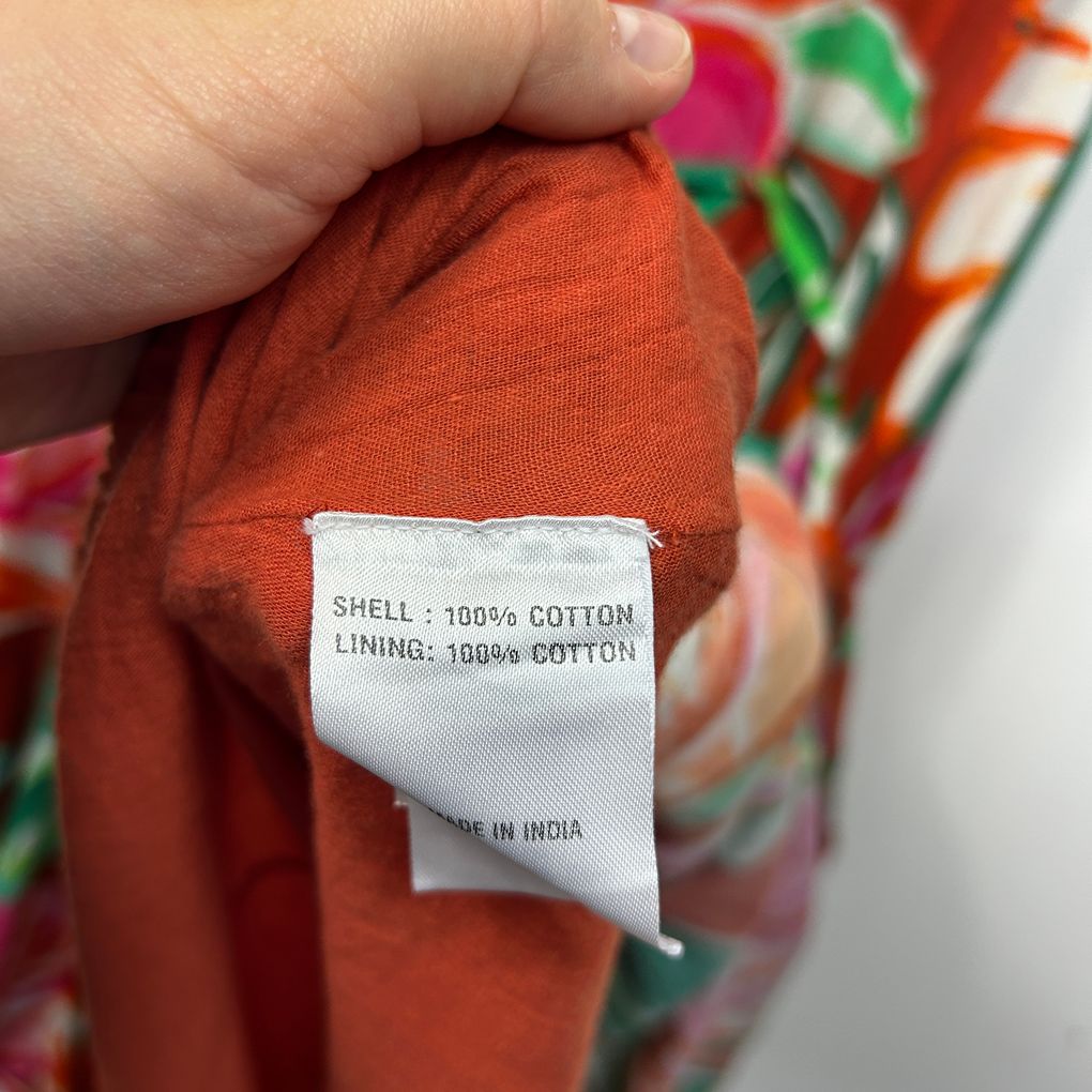 Virtuelle Red Plus Size Cotton Dress - Size 20