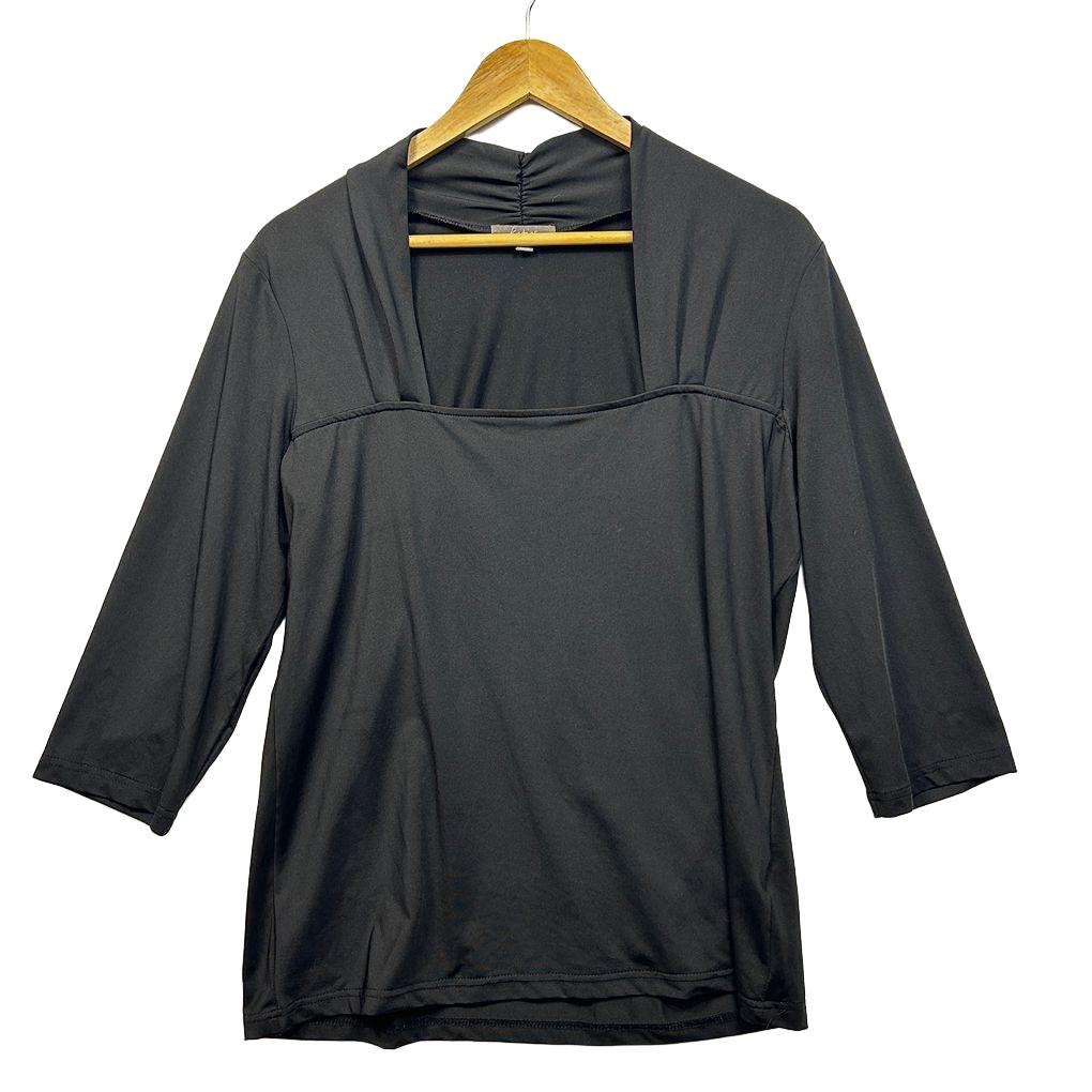Katies Black 3/4 Sleeve Top - Size L