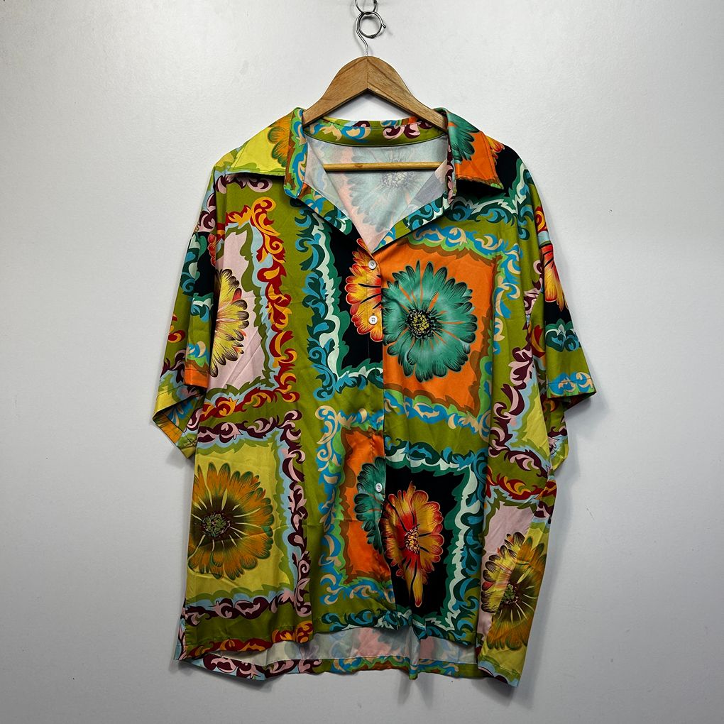 Multicoloured Plus Size Shirt and Pants Set - Size 18/4XL