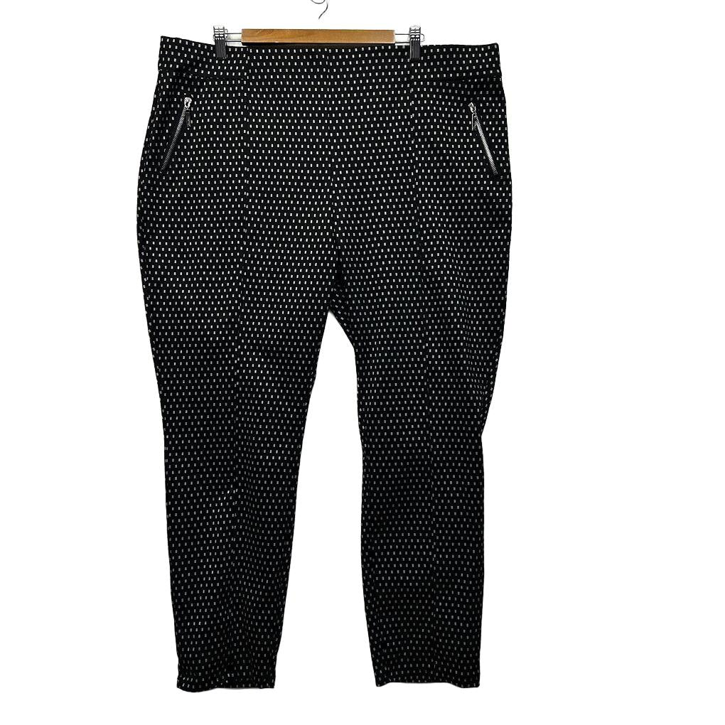 Millers Black White Print Pants - Size 22