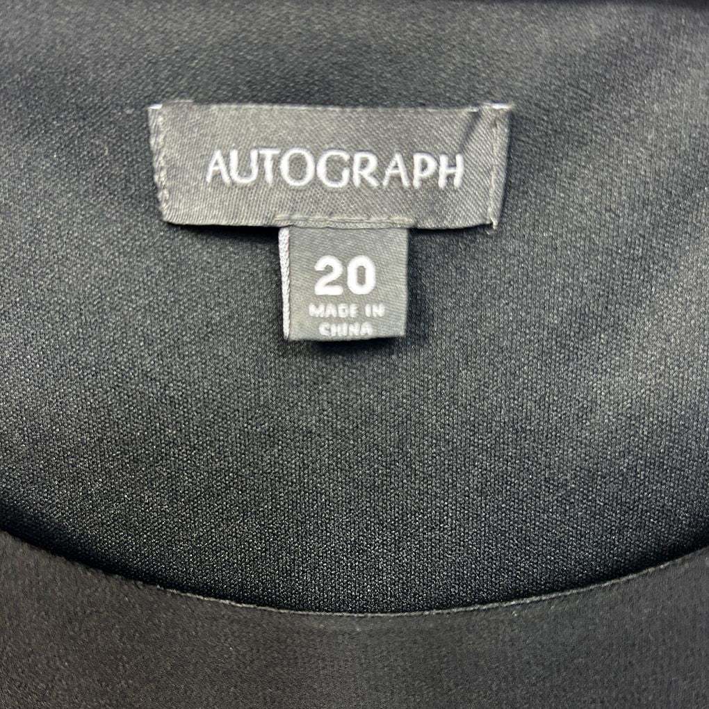 Autograph Black Layered Sleeveless Top - Size 20