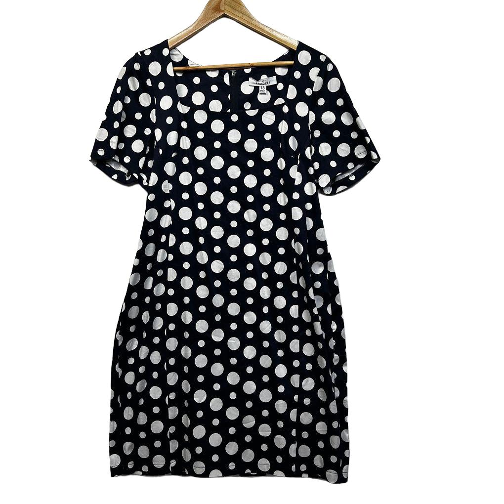 Bird Keepers Polka Dot Cotton Dress - Size 18