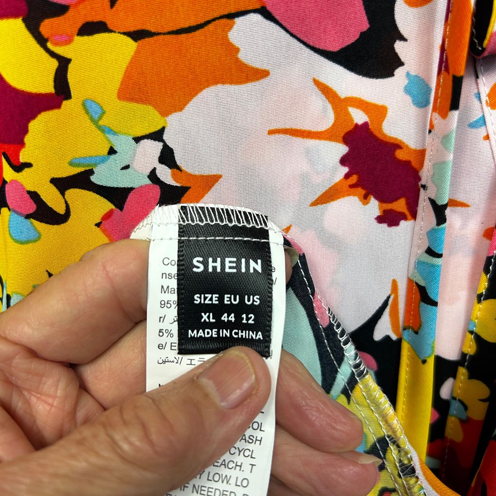 Shein Multicoloured Floral Dress - Size XL