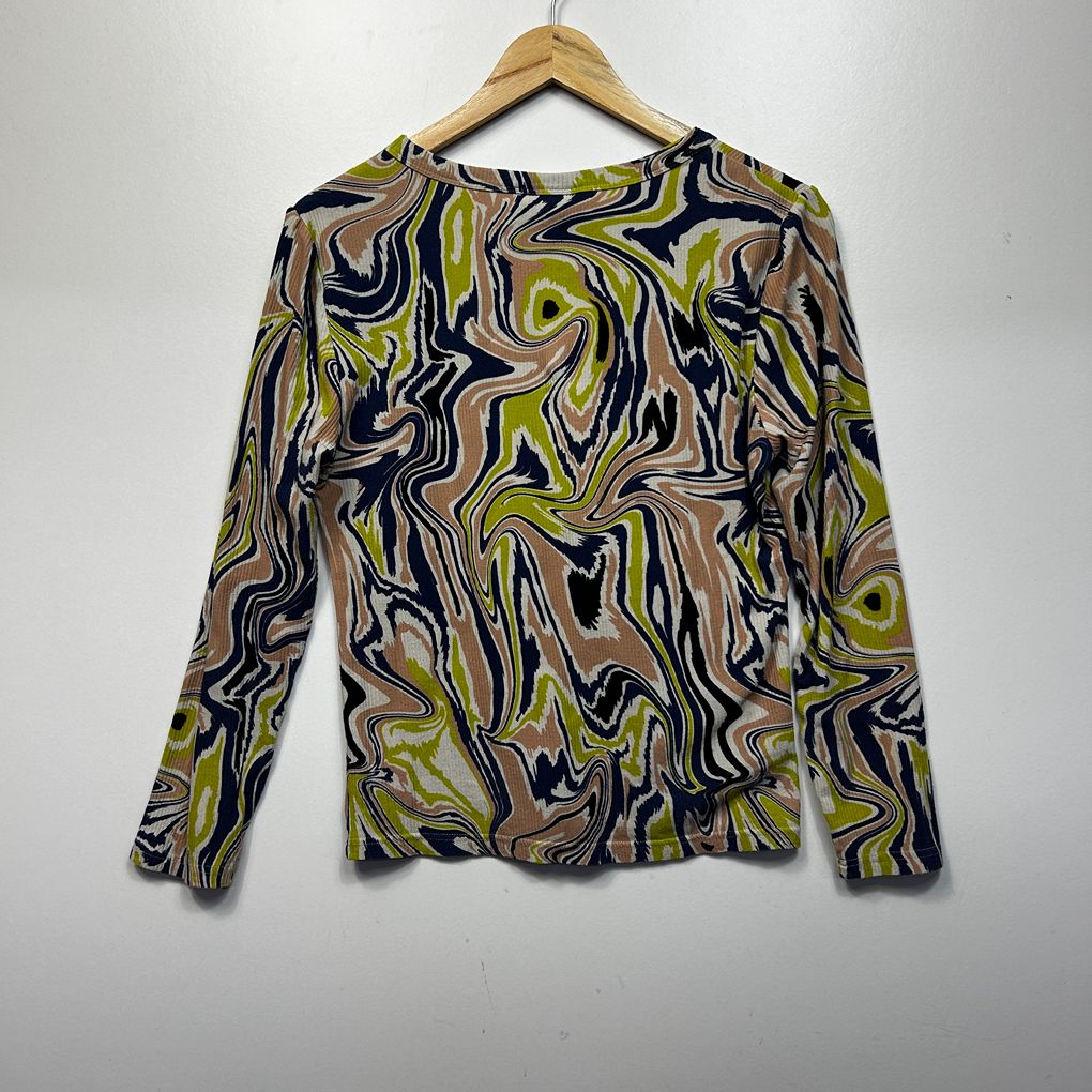 Gorman Multicoloured Cotton Top - Size 16
