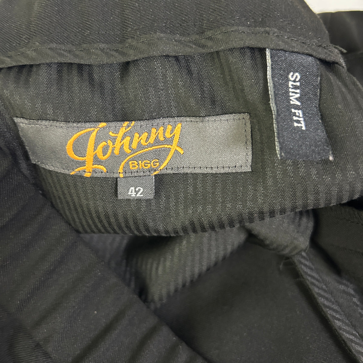 Johnny Bigg Black Slim Fit Pants - Size 42
