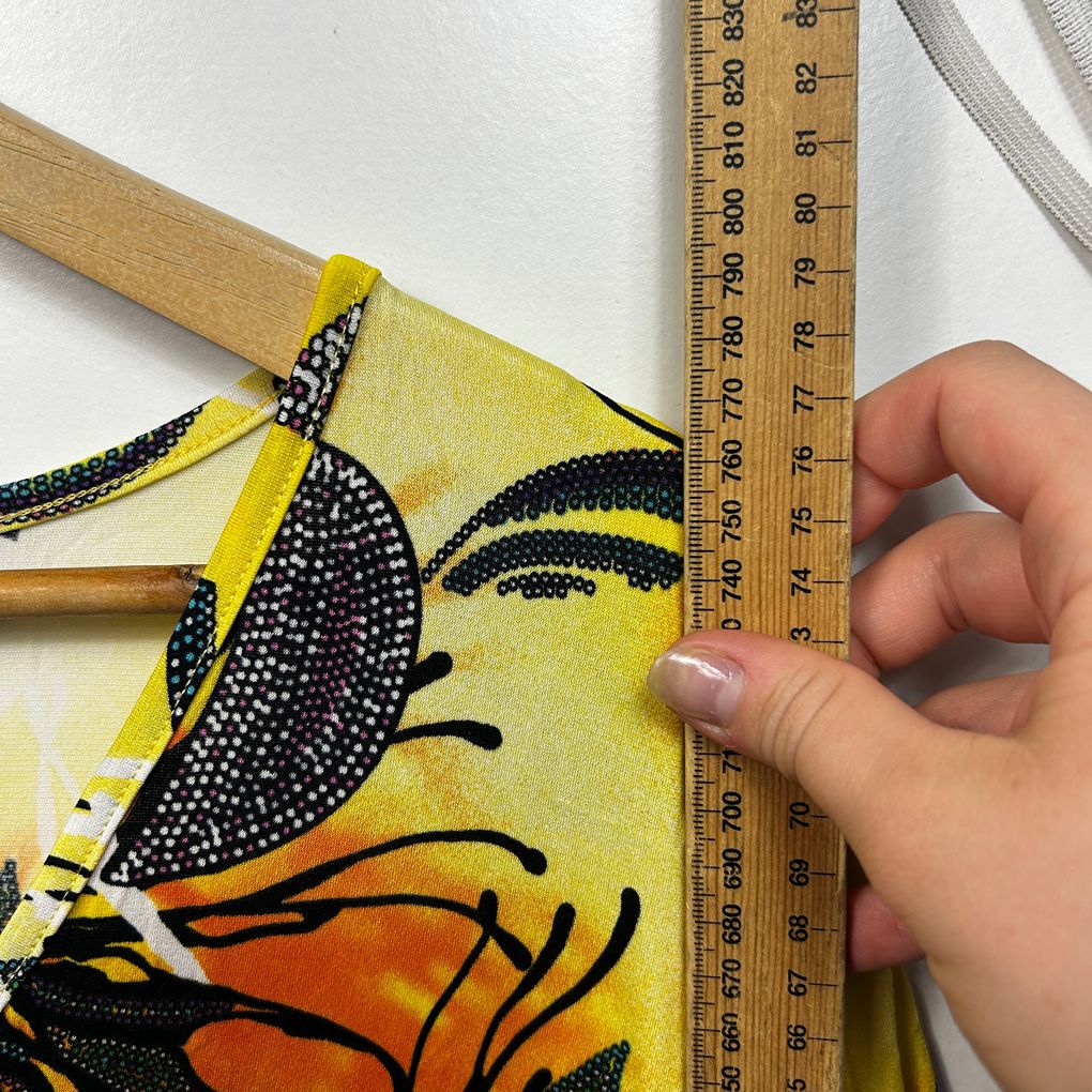 Taking Shape Yellow Tiered Top - Size 18