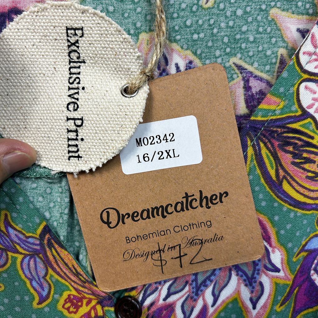 Dreamcatcher Green Floral Dress - Size 16