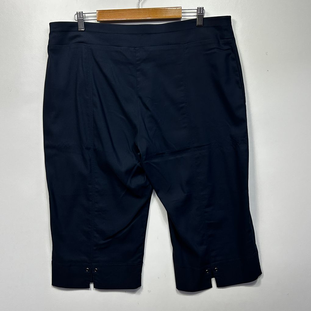 Taking Shape Navy Cotton Pants - Size 18